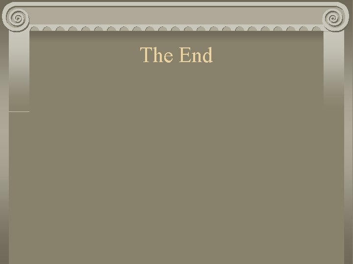 The End 