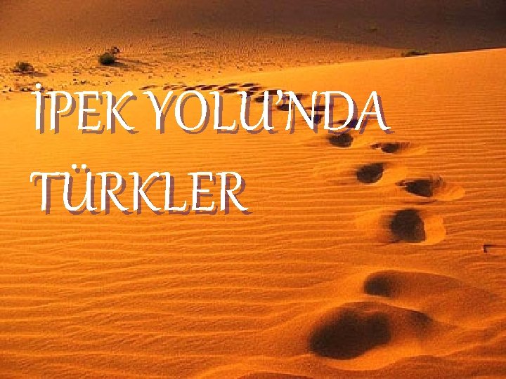 İPEK YOLU’NDA TÜRKLER 