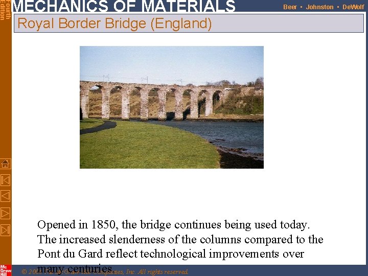 Fourth Edition MECHANICS OF MATERIALS Beer • Johnston • De. Wolf Royal Border Bridge