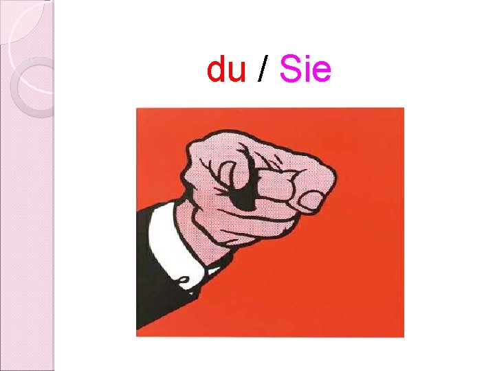 du / Sie 
