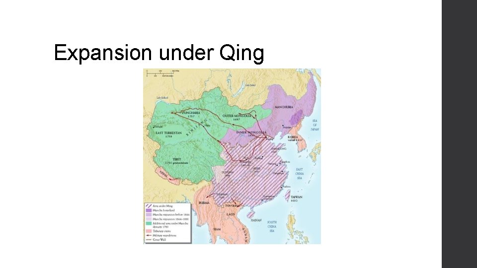 Expansion under Qing 