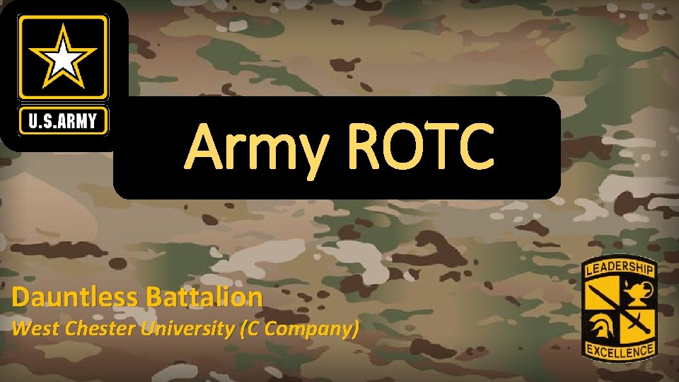 Army ROTC Dauntless Battalion West Chester University (C Company) 