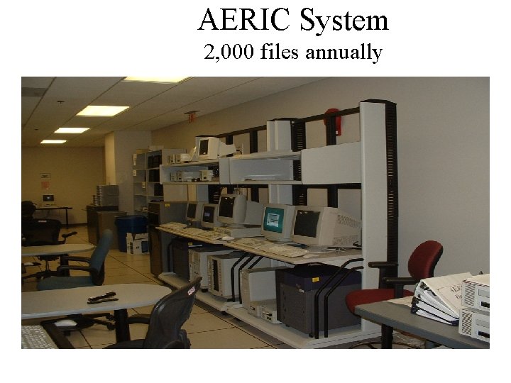 AERIC System 2, 000 files annually 