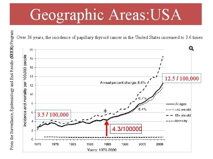 From the Surveillance, Epidemiology and End Results (SEER) Program Geographic Areas: USA Over 36