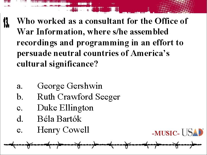 Who worked as a consultant for the Office of War Information, where s/he assembled