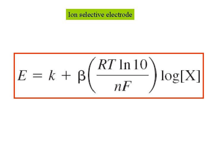 Ion selective electrode 