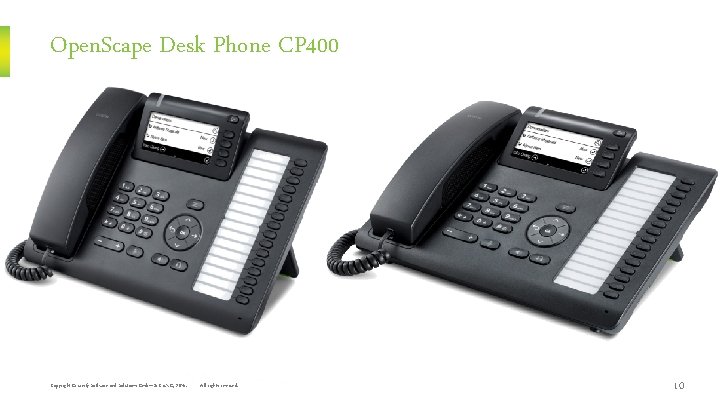 Open. Scape Desk Phone CP 400 Copyright © Unify Software and Solutions Gmb. H