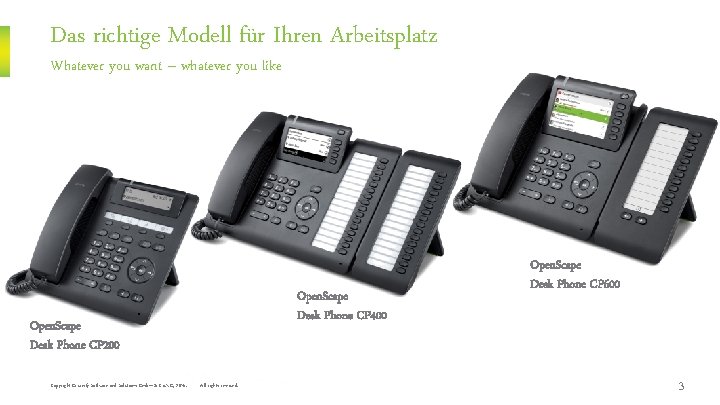 Das richtige Modell für Ihren Arbeitsplatz Whatever you want – whatever you like Open.