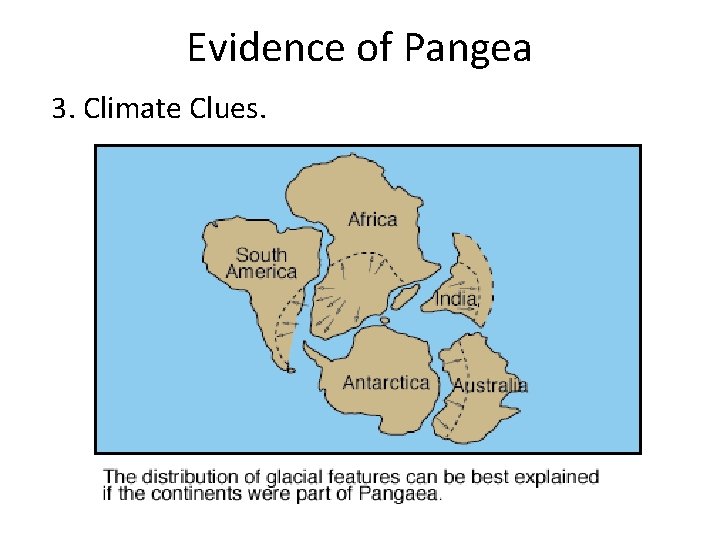 Evidence of Pangea 3. Climate Clues. 