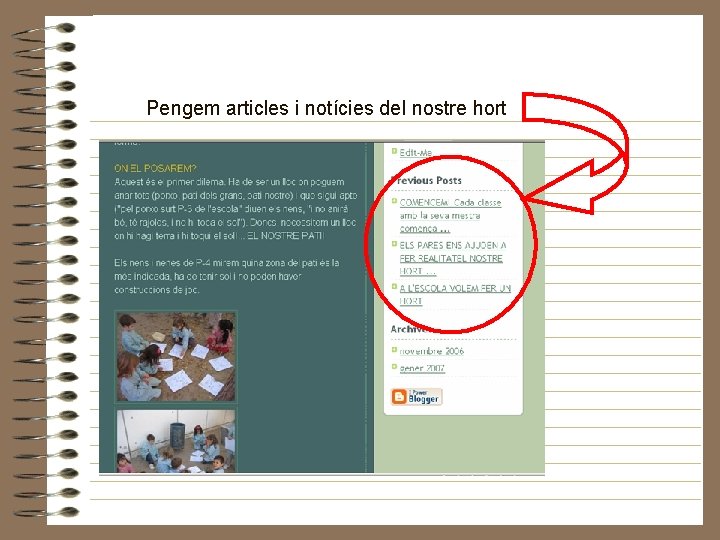 Pengem articles i notícies del nostre hort 