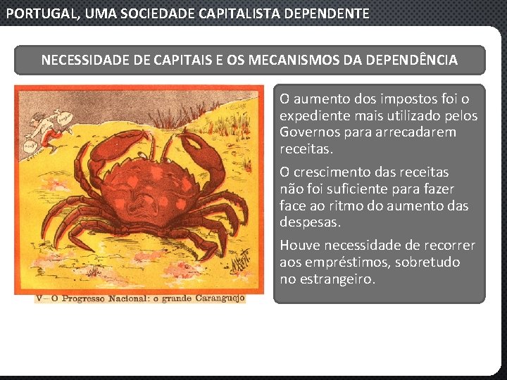 PORTUGAL, UMA SOCIEDADE CAPITALISTA DEPENDENTE NECESSIDADE DE CAPITAIS E OS MECANISMOS DA DEPENDÊNCIA O