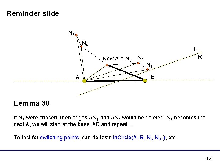 Reminder slide N 5 N 4 L New A = N 3 A N