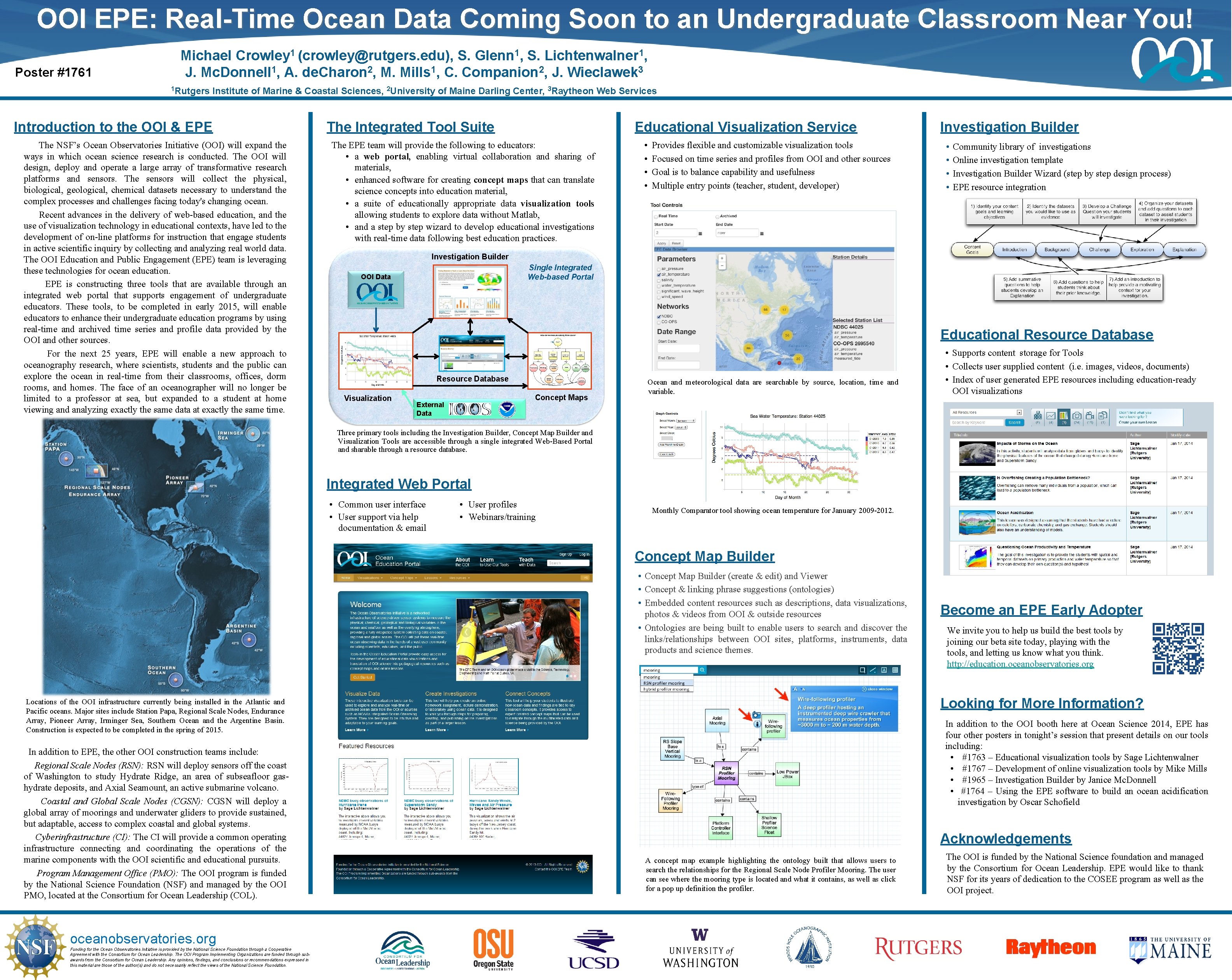 OOI EPE: Real-Time Ocean Data Coming Soon to an Undergraduate Classroom Near You! Poster