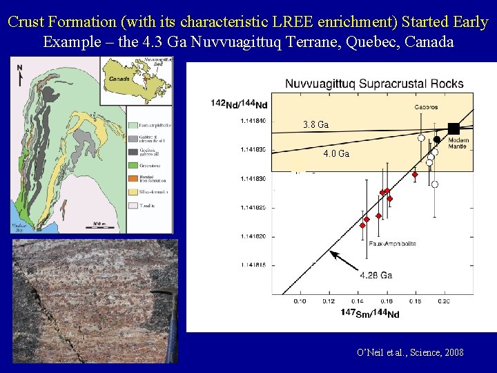 Crust Formation (with its characteristic LREE enrichment) Started Early Example – the 4. 3