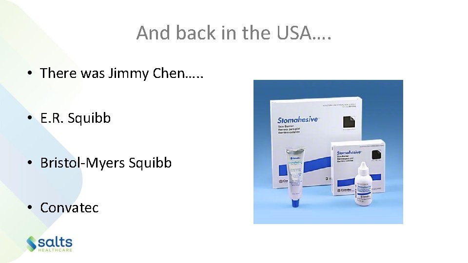 And back in the USA…. • There was Jimmy Chen…. . • E. R.