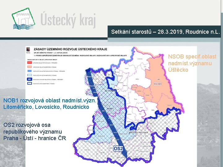 Setkání starostů – 28. 3. 2019, Roudnice n. L. NSOB specif. oblast nadmíst. významu