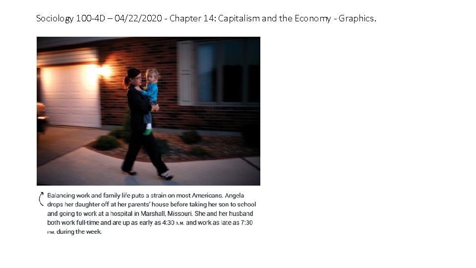 Sociology 100 -4 D – 04/22/2020 - Chapter 14: Capitalism and the Economy -