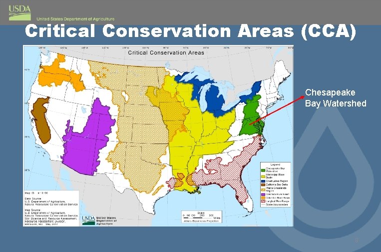 Critical Conservation Areas (CCA) Chesapeake Bay Watershed 8 