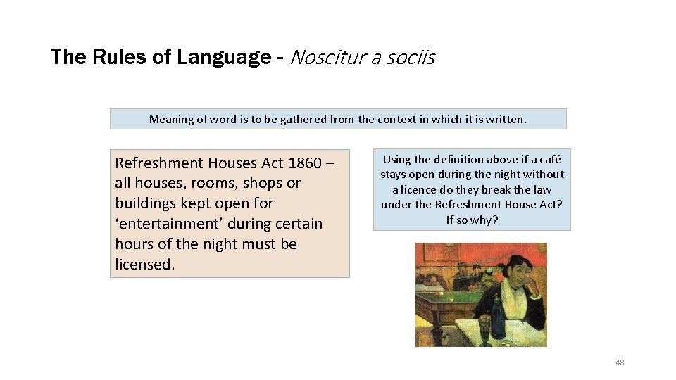 The Rules of Language - Noscitur a sociis Meaning of word is to be