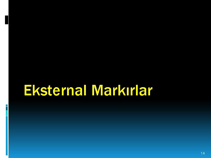 Eksternal Markırlar 14 