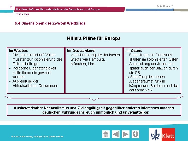 5 Folie 12 von 12 Die Herrschaft des Nationalsozialismus in Deutschland und Europa 1933