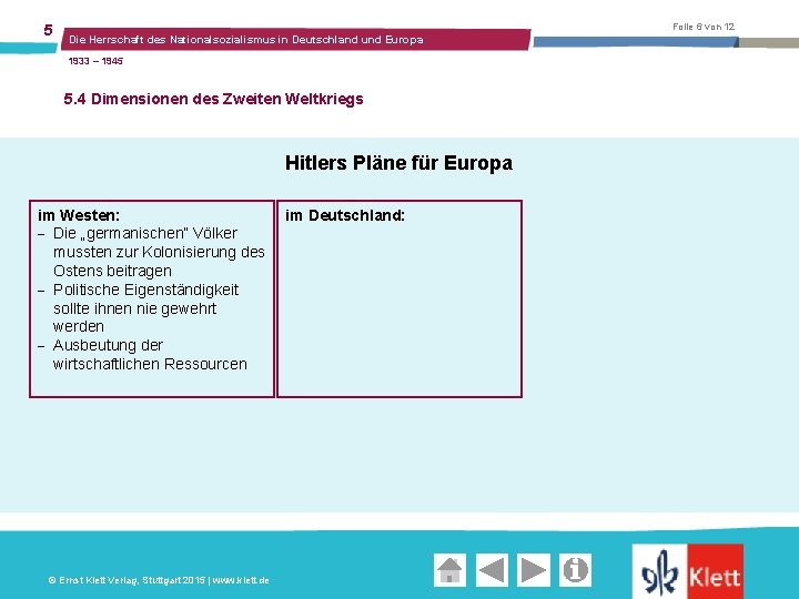 5 Folie 6 von 12 Die Herrschaft des Nationalsozialismus in Deutschland und Europa 1933