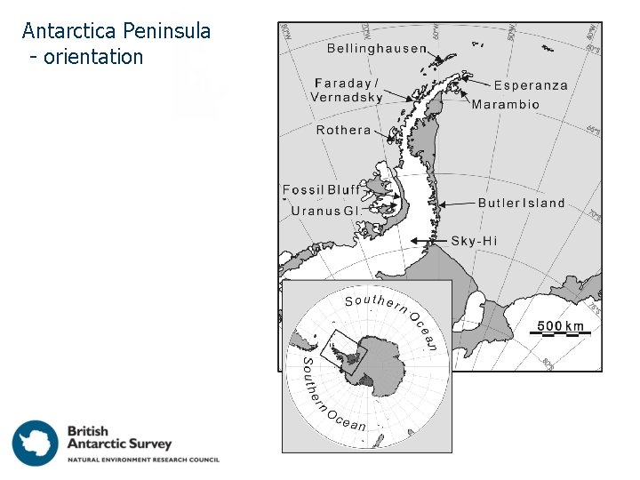 Antarctica Peninsula - orientation 