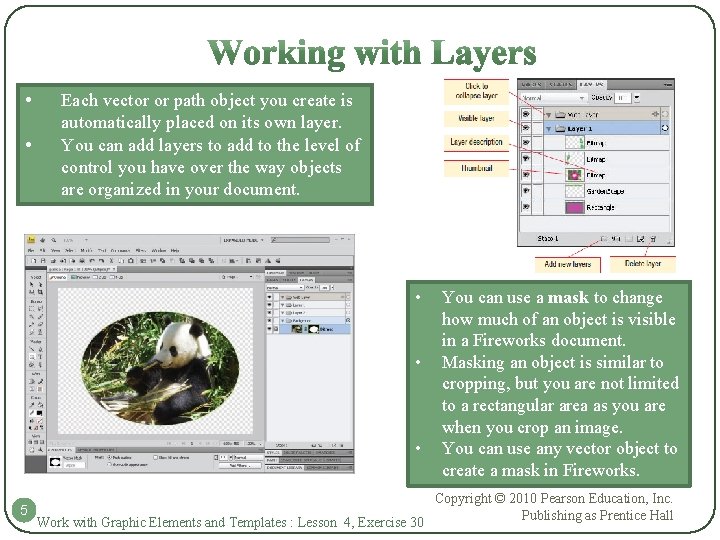 • • Each vector or path object you create is automatically placed on • • Each vector or path object you create is automatically placed on