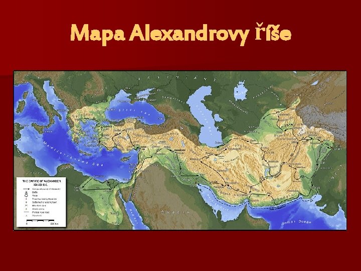 Mapa Alexandrovy říše 