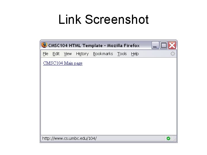 Link Screenshot 