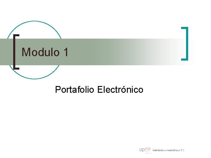 Modulo 1 Portafolio Electrónico 