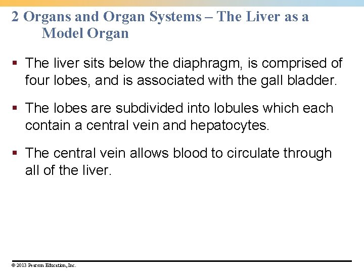 2 Organs and Organ Systems – The Liver as a Model Organ § The