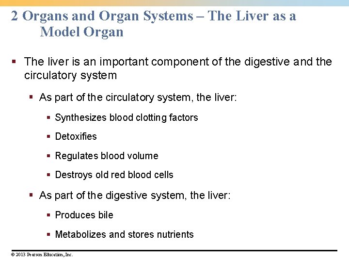 2 Organs and Organ Systems – The Liver as a Model Organ § The