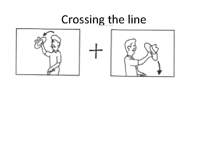 Crossing the line • by cutting on action 