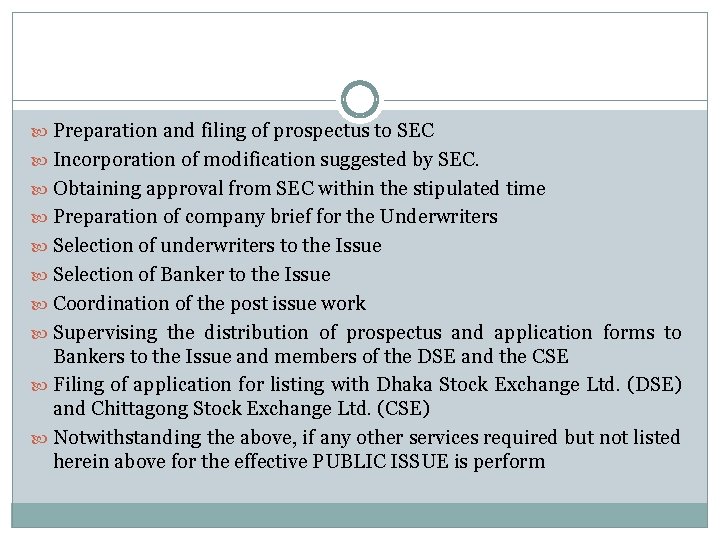  Preparation and filing of prospectus to SEC Incorporation of modification suggested by SEC.