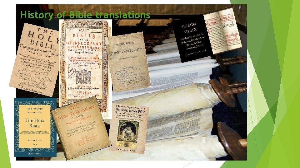 History of Bible translations 