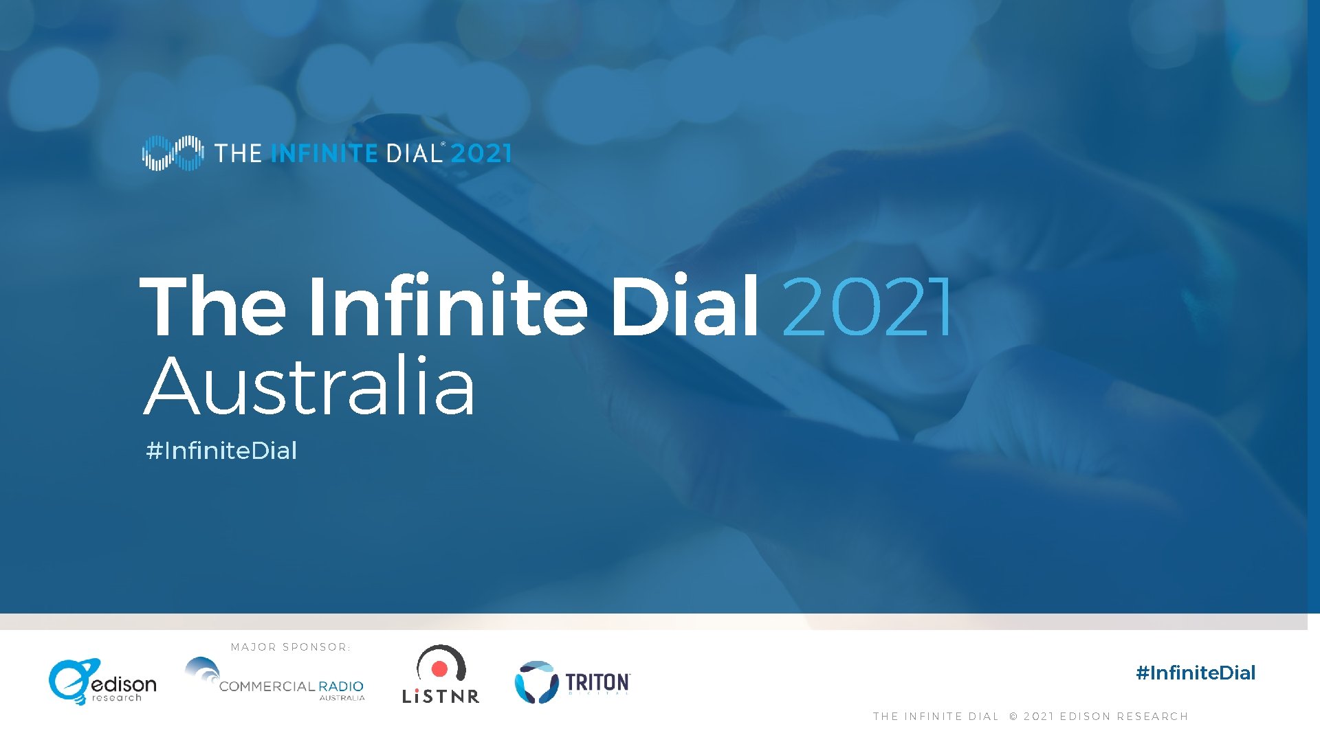 The Infinite Dial 2021 Australia #Infinite. Dial MAJOR SPONSOR: #Infinite. Dial THE INFINITE DIAL