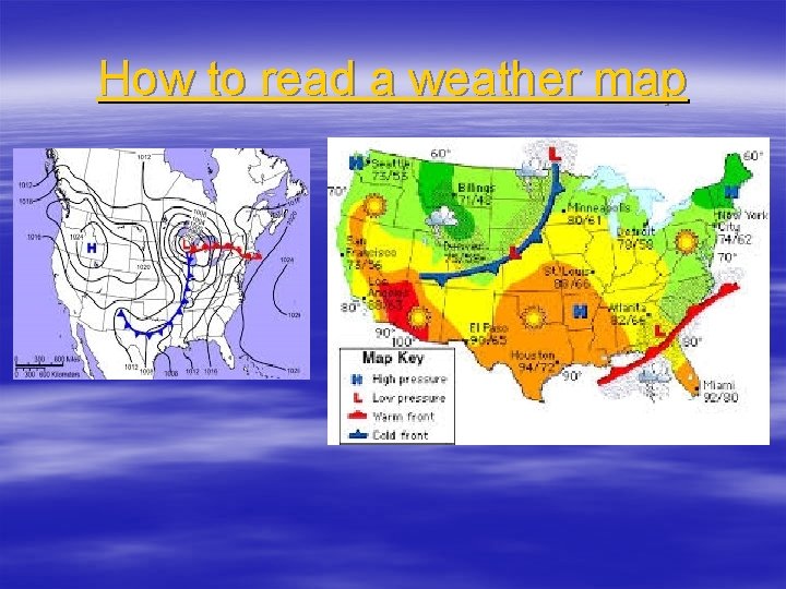 How to read a weather map 