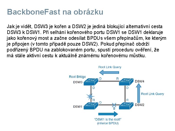 Backbone. Fast na obrázku Jak je vidět, DSW 3 je kořen a DSW 2