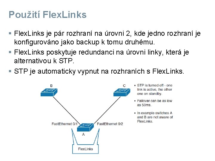 Použití Flex. Links § Flex. Links je pár rozhraní na úrovni 2, kde jedno