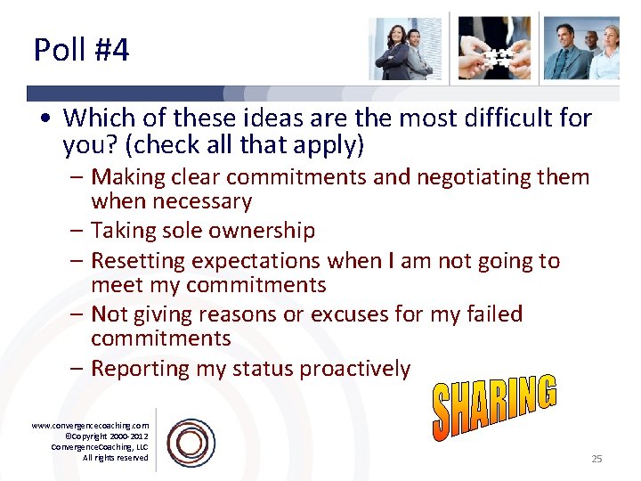 Poll #4 • Which of these ideas are the most difficult for you? (check