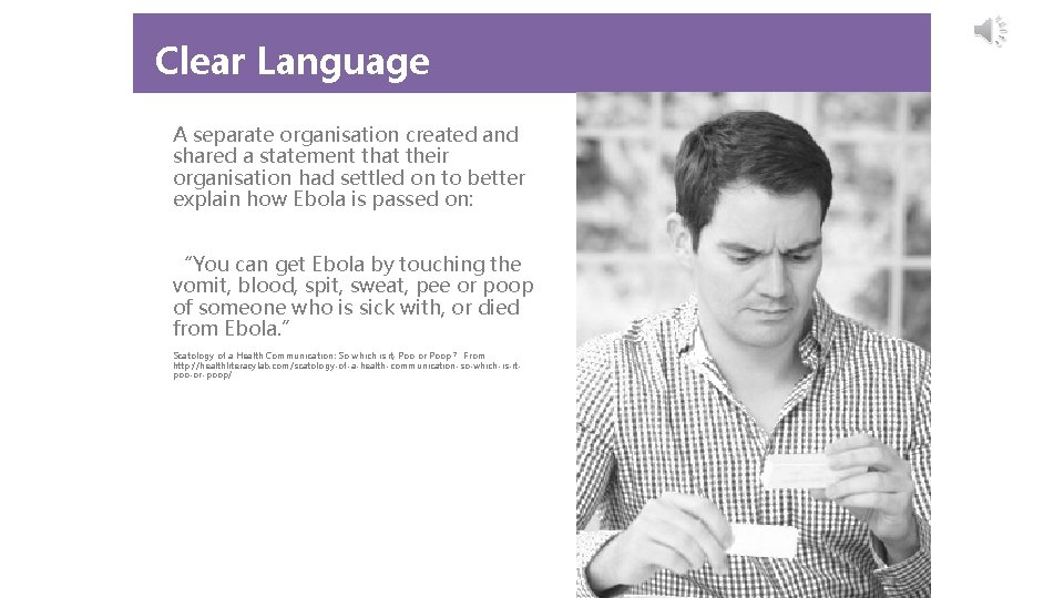 Clear Language A separate organisation created and shared a statement that their organisation had