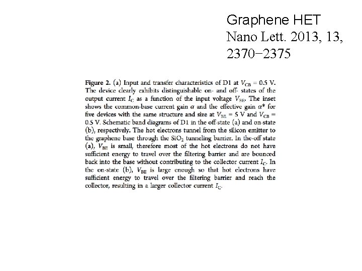 Graphene HET Nano Lett. 2013, 2370− 2375 