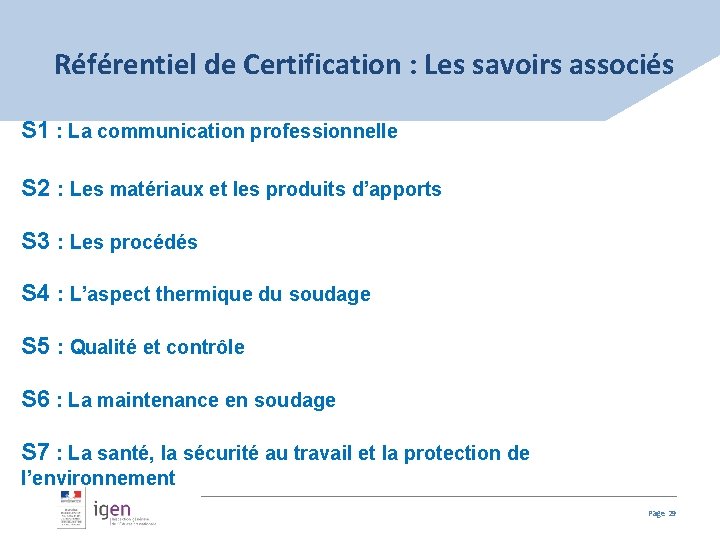 Référentiel de Certification : Les savoirs associés S 1 : La communication professionnelle S