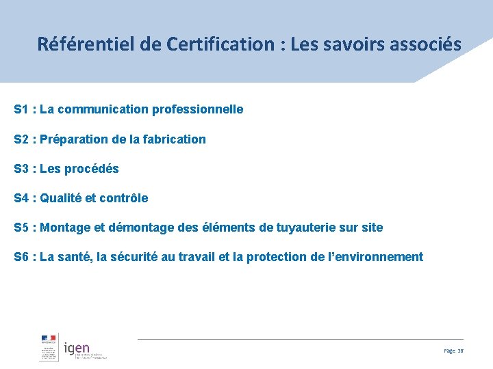 Référentiel de Certification : Les savoirs associés S 1 : La communication professionnelle S