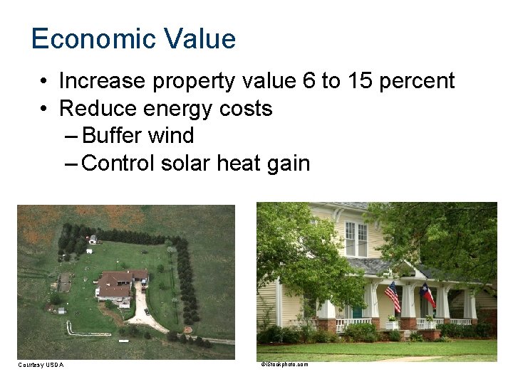 Economic Value • Increase property value 6 to 15 percent • Reduce energy costs