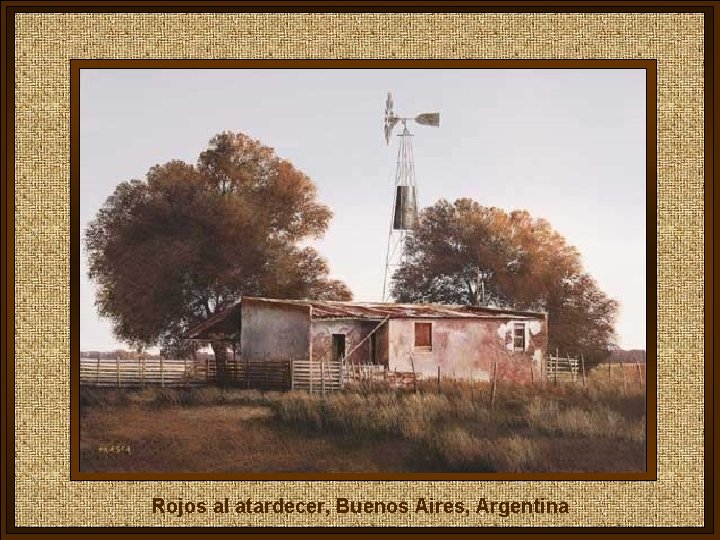 Rojos al atardecer, Buenos Aires, Argentina 