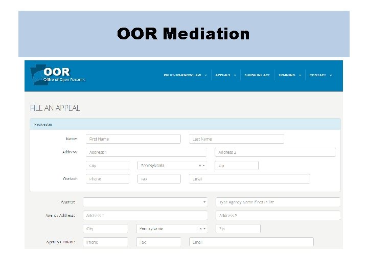 OOR Mediation 