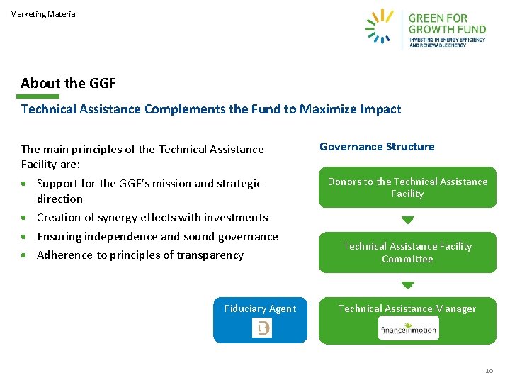 The Green for Growth Fund An innovative blending