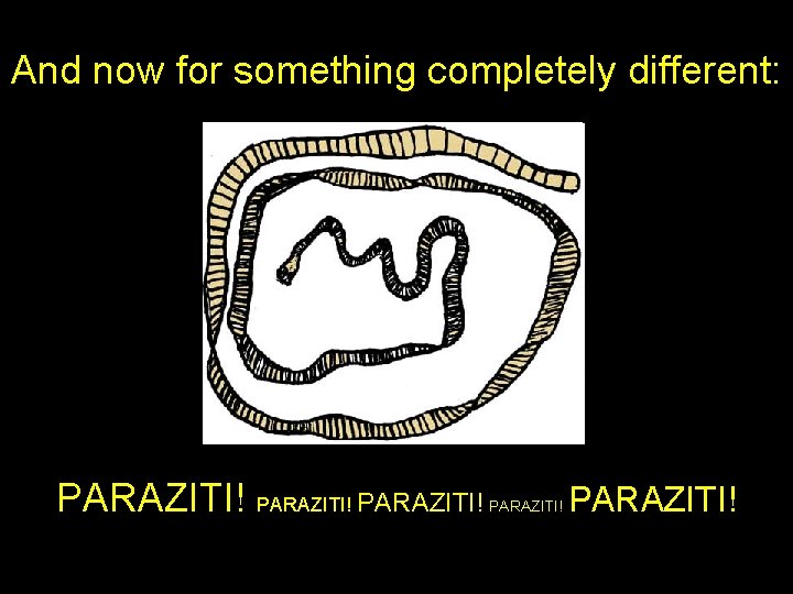 And now for something completely different: PARAZITI! PARAZITI! 
